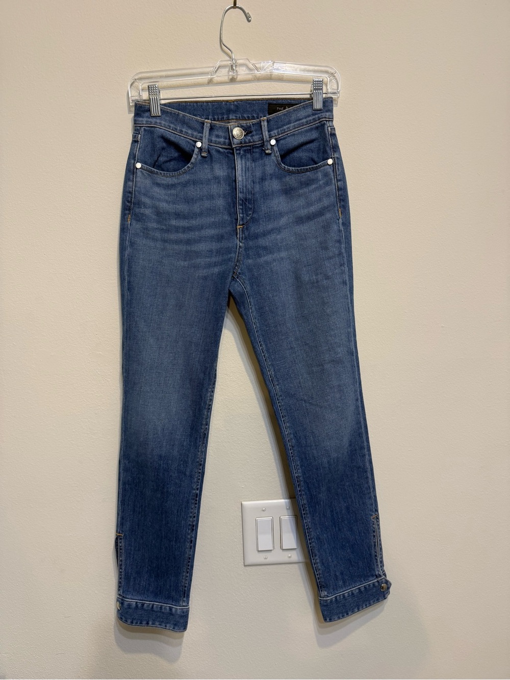rag & bone Dark Indigo Cropped Slim Jeans